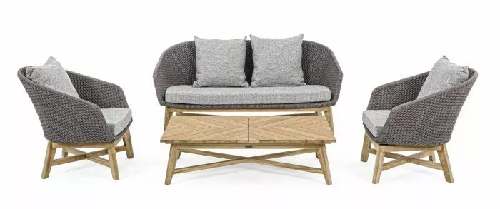 Bizzotto Coachella Sittegruppe Stengrå 4 Bizzotto Coachella Sittegruppe Stengrå - Bild 2