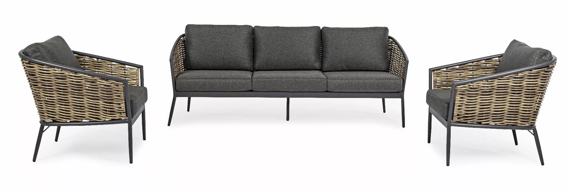 Bizzotto Maribela Koksgrå Sittegruppe S/3 3 Bizzotto Maribela Koksgrå Sittegruppe S/3