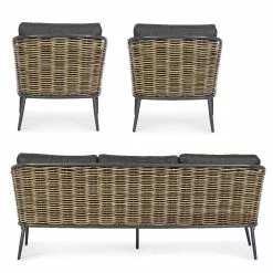 Bizzotto Maribela Koksgrå Sittegruppe S/3 17 Bizzotto Maribela Koksgrå Sittegruppe S/3 -hemma butik 2023 103212