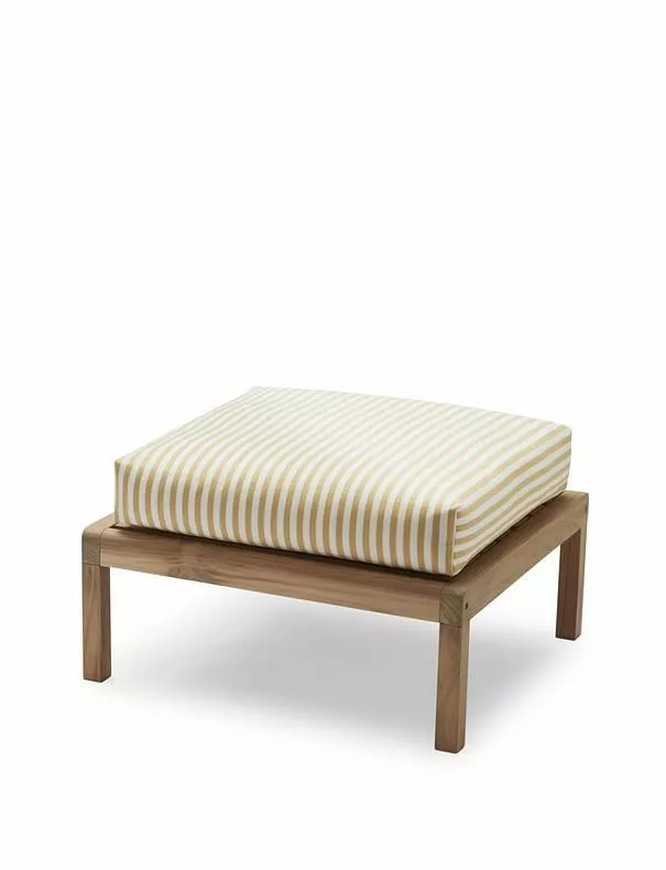 Skagerak Virkad Puff Guldgul Rand / Teak 4 Skagerak Virkad Puff Guldgul Rand / Teak - Bild 2