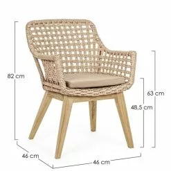 Bizzotto Madison Utestol Natur 2 Stk 14 Bizzotto Madison Utestol Natur 2 Stk -hemma butik 2023 154621 b2b big