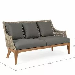 Bizzotto Keilani Sofa Utendørs 2/3-seter -hemma butik 2023 177969