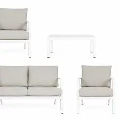 Bizzotto Harley Sittegruppe Hvit S/4. -hemma butik 2023 178047