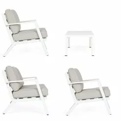 Bizzotto Harley Sittegruppe Hvit S/4. -hemma butik 2023 178049