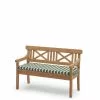 Skagerak Drachmann 120 Pute Lys Aprikos / Mørk Grønn -hemma butik 2023 1960223 drachmann bench 120 cushion light apricot green stripes