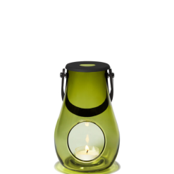 Holmegaard Design Med Ljuslykta Olivgrön H16,5 Cm