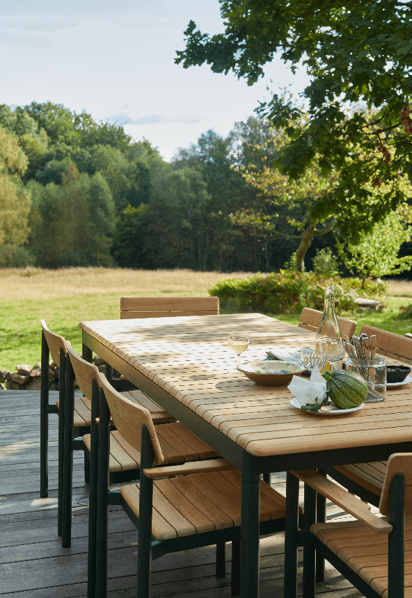 Skagerak Pelago Spisebord Teak Mørk Grønn 214x90 Cm 8 Skagerak Pelago Spisebord Teak Mørk Grønn 214x90 Cm - Bild 6