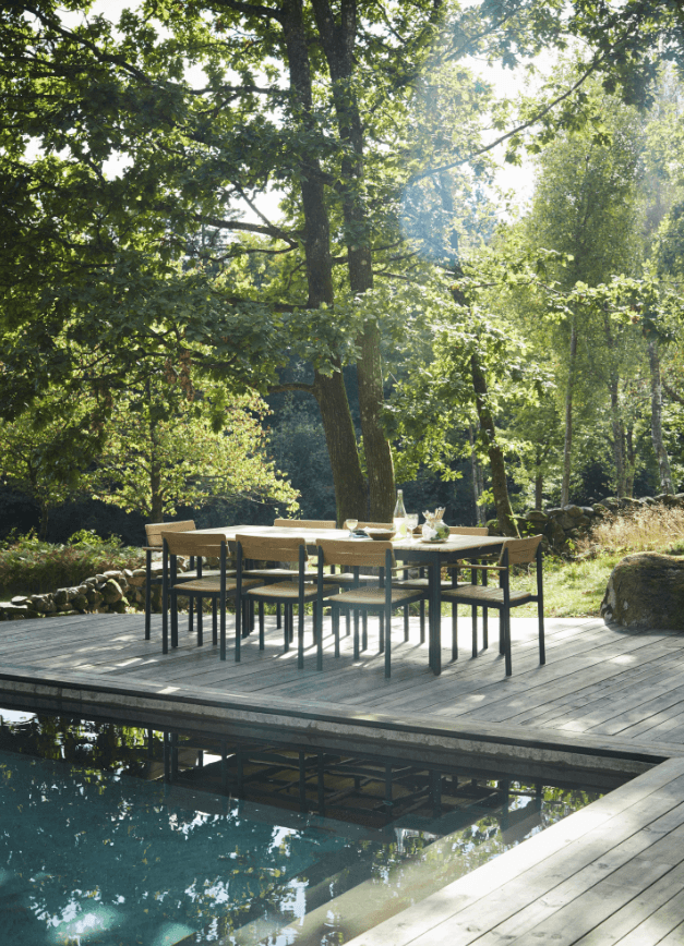 Skagerak Pelago Spisebord Teak Mørk Grønn 214x90 Cm 7 Skagerak Pelago Spisebord Teak Mørk Grønn 214x90 Cm - Bild 5