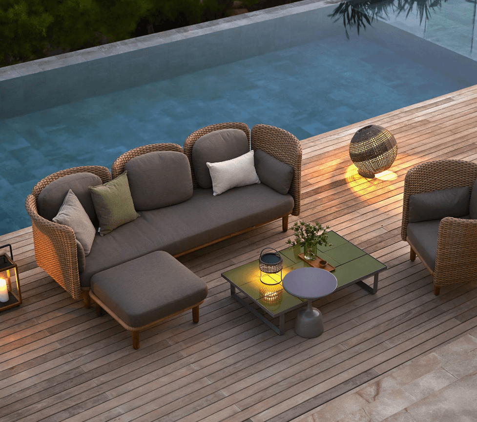 Cane-line Arch 3-Seter Sofa M/Lav Arm/Ryggstøtte 5 Cane-line Arch 3-Seter Sofa M/Lav Arm/Ryggstøtte - Bild 3