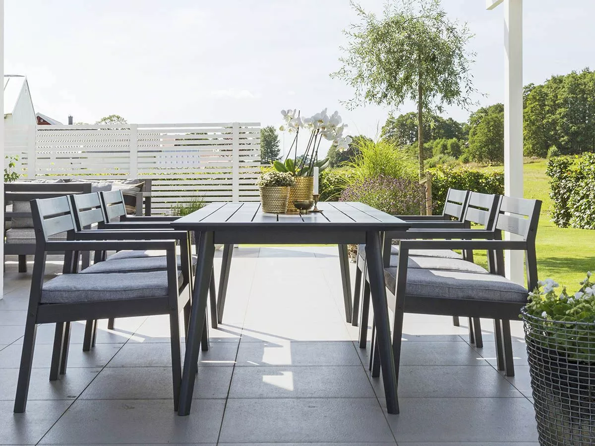 Hillerstorp Stoltö Spisegruppe Orkangrå 3 Hillerstorp Stoltö Spisegruppe Orkangrå - Bild 2