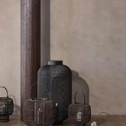 Broste Copenhagen LANTERNE 'BULL' METAL, GLAS H67CM -hemma butik 2023 22850 1 1 1 1 1