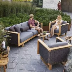 Cane-line Angle 3-sits Soffa Inkl Kuddsats -hemma butik 2023 54010rodgaitgt 55010rodgaitgt 2 1604573895