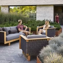 Cane-line Angle 3-sits Soffa Inkl Kuddsats -hemma butik 2023 54010rodgaitgt 55010rodgaitgt 3 1604573895