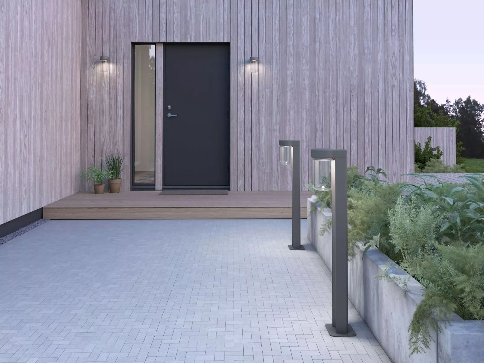 Belid Moon Pollare Utendørslampe Grafitt 4 Belid Moon Pollare Utendørslampe Grafitt - Bild 2