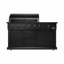 Boretti Luciano Nero Utekök Med Gasgrill Och Kylskåp