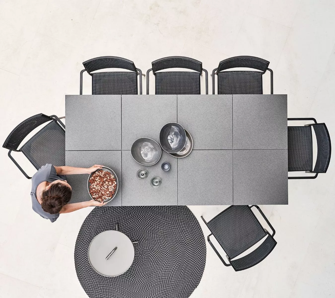 Cane-line Pure Matbord Aluminiumbas Vit 200x100cm 12 Cane-line Pure Matbord Aluminiumbas Vit 200x100cm - Bild 10