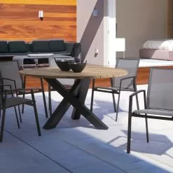 Bizzotto Brandon Spisebord Teak Ø150 Cm -hemma butik 2023 83157