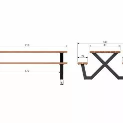WOOOD Tablo Utendørs Piknikkbord -hemma butik 2023 8714713136018 50 1