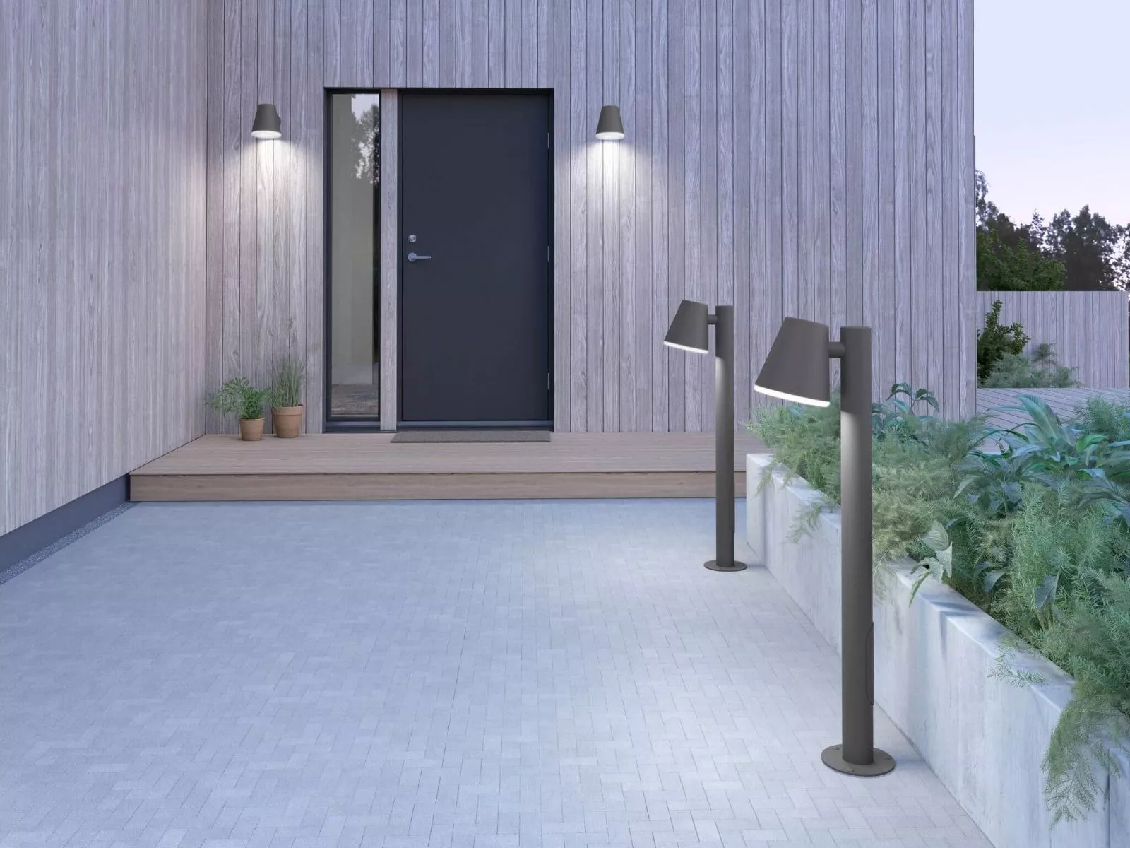 Belid Mist Pollare Utendørslampe Grafitt 4 Belid Mist Pollare Utendørslampe Grafitt - Bild 2