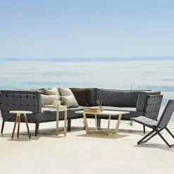 Cane-line Conic Modulär Soffa Mörkgrå