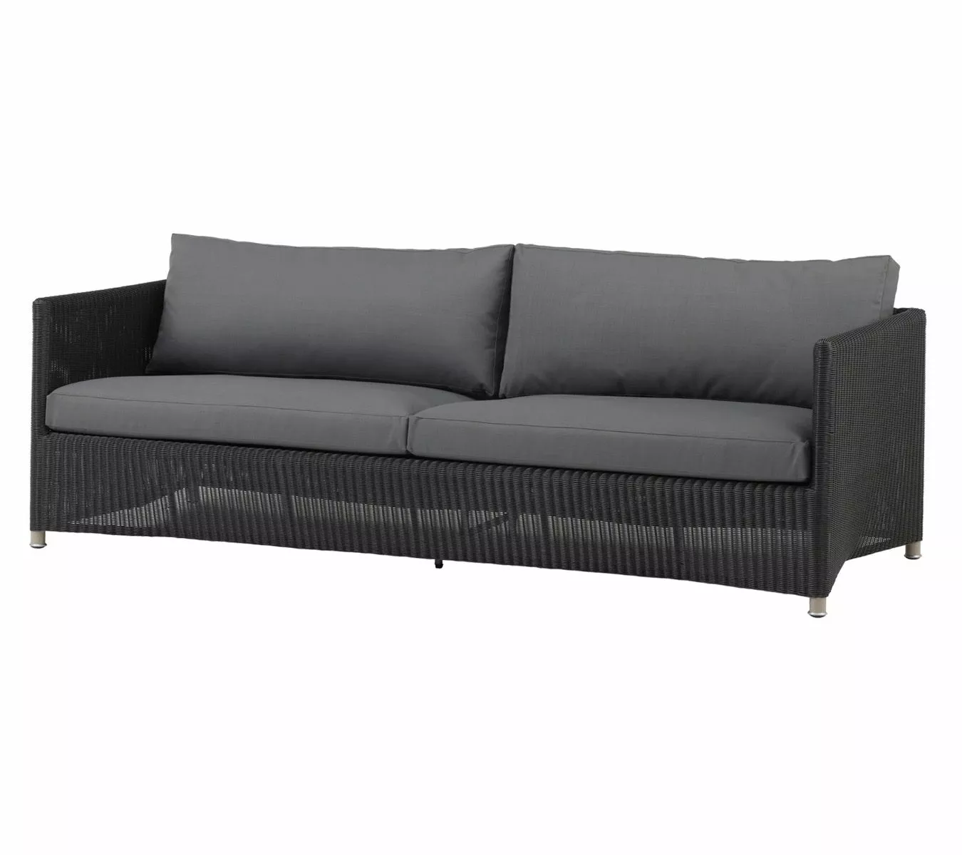 Cane-line Diamond 3. Person Sofa Weave Inkl Grå Natté Putesett 3 Cane-line Diamond 3. Person Sofa Weave Inkl Grå Natté Putesett