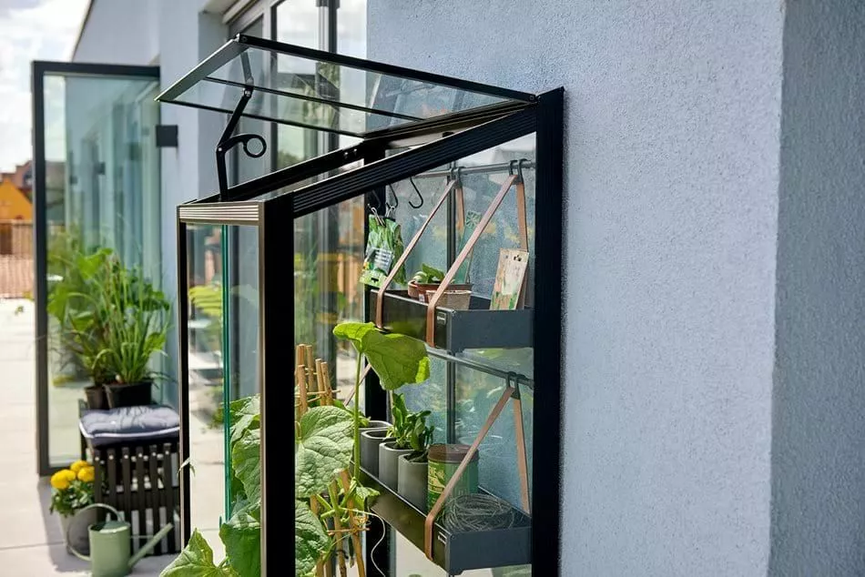 Juliana Urban Greenhouse City Greenhouse Härdat Glas Svart 0,32 M² 14 Juliana Urban Greenhouse City Greenhouse Härdat Glas Svart 0,32 M² - Bild 12