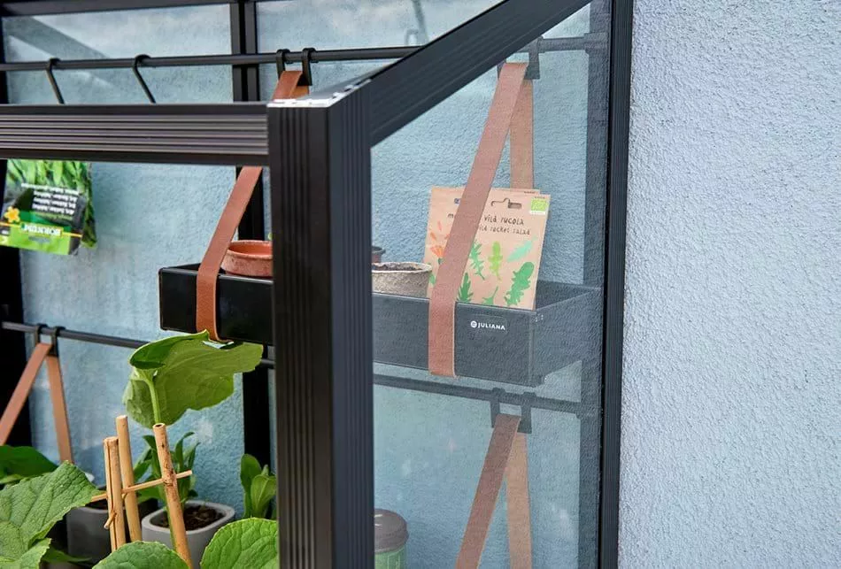 Juliana Urban Greenhouse City Greenhouse Härdat Glas Svart 0,32 M² 16 Juliana Urban Greenhouse City Greenhouse Härdat Glas Svart 0,32 M² - Bild 14