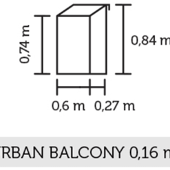 Juliana Urban Balkong Växthus Härdat Glas Svart 0,16 M² 13 Juliana Urban Balkong Växthus Härdat Glas Svart 0,16 M² -hemma butik 2023 juliana urban balcony drawing 2021