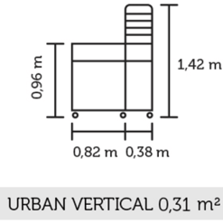 Juliana Urban Vertical Greenhouse Härdat Glas Svart 0,31 M² 15 Juliana Urban Vertical Greenhouse Härdat Glas Svart 0,31 M² -hemma butik 2023 juliana urban vertical drawing 2021