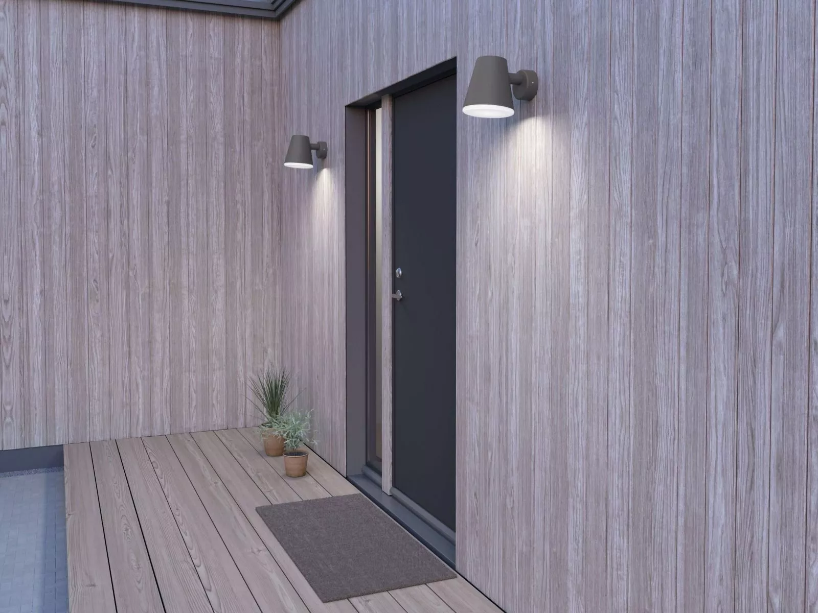 Belid Mist Utendørs Vegglampe Grafitt 4 Belid Mist Utendørs Vegglampe Grafitt - Bild 2