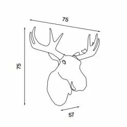 Northern Moo Vägglampa -hemma butik 2023 moom l