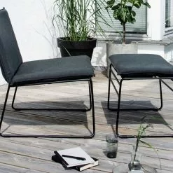 Ygg & Lyng Kyst Ottoman Til Lounge Stol Sort / Sort