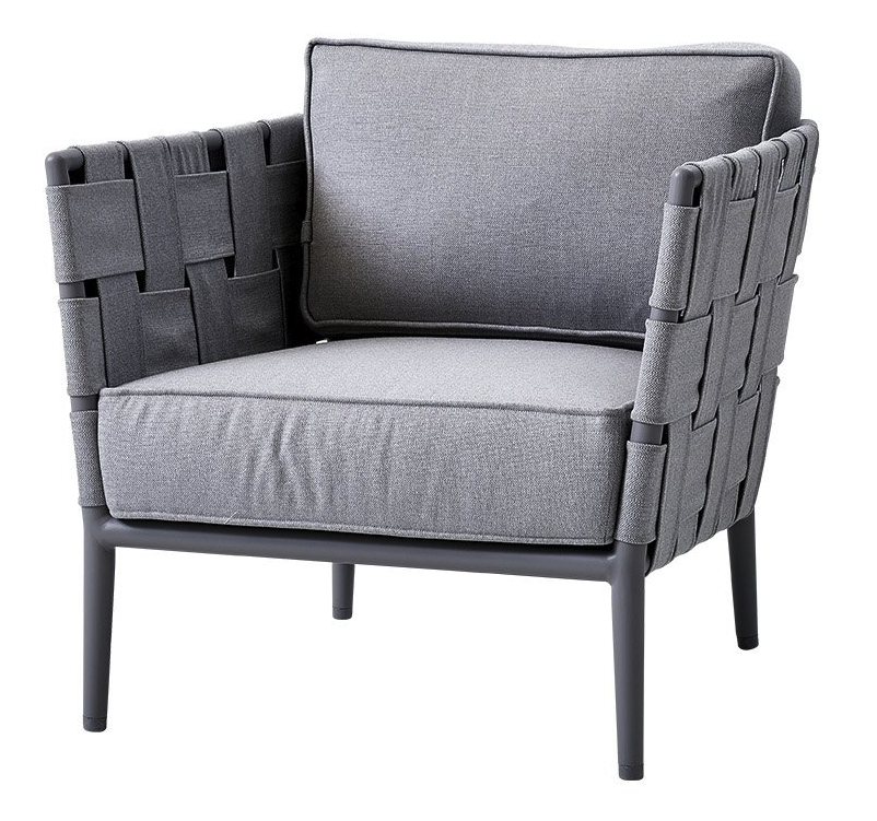 Cane-line Conic Loungestol Ljusgrå 3 Cane-line Conic Loungestol Ljusgrå