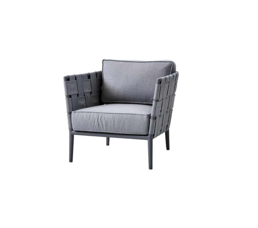 Cane-line Conic Loungegrupp Komplett Ljusgrå 4 Cane-line Conic Loungegrupp Komplett Ljusgrå - Bild 2