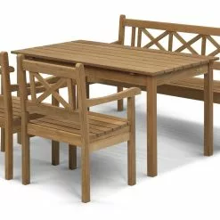 Skagerak Skagen Set, Teak (2 Stolar, 1 Bänk, 1 Bord)